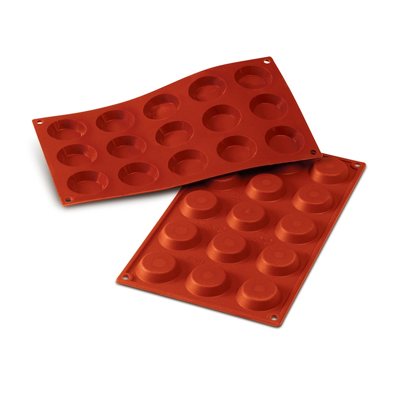 パシフィック洋行 製菓シリコン型 15個取 SF013 タルトレット45 1個(ご注文単位1個)【直送品】