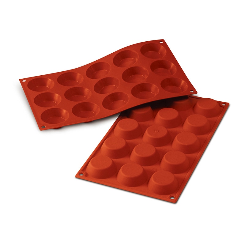 パシフィック洋行 製菓シリコン型 15個取 SF014 タルトレット50 1個(ご注文単位1個)【直送品】