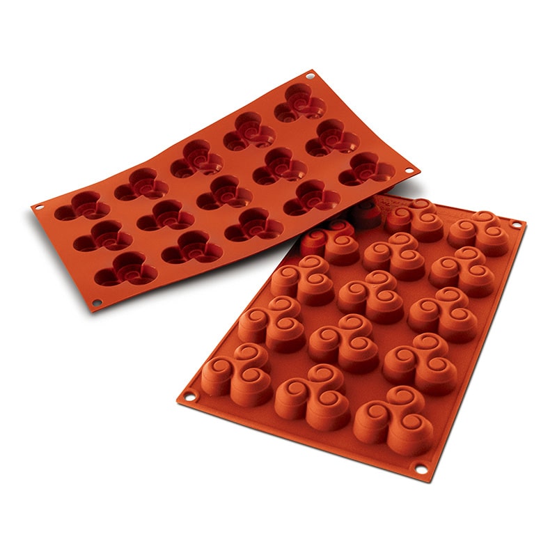 パシフィック洋行 製菓シリコン型 15個取 SF062 スモールトリスケル 1個(ご注文単位1個)【直送品】