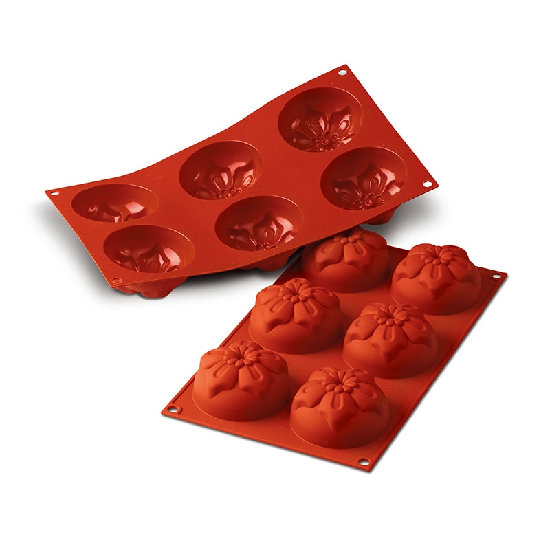 パシフィック洋行 製菓シリコン型 6個取 SF075 ナーシサス 1個(ご注文単位1個)【直送品】