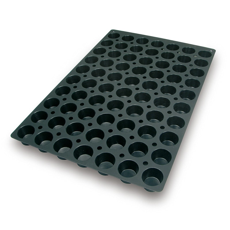 パシフィック洋行 製菓シリコン型 ミニマフィン 70取 2SI-SQ007 1個(ご注文単位1個)【直送品】