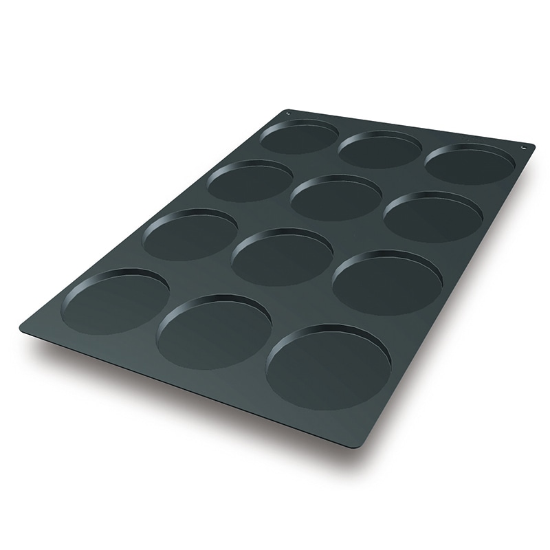 パシフィック洋行 製菓シリコン型 ディスク 120×10 12取 2SI-SQ013 1個(ご注文単位1個)【直送品】