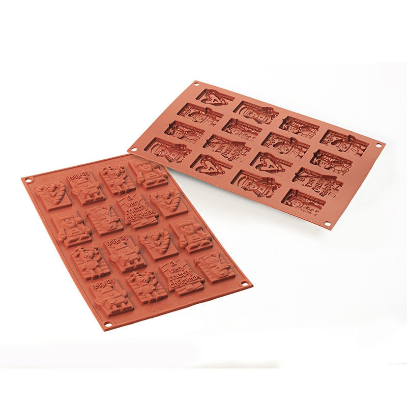 パシフィック洋行 製菓シリコン型 16個取 SF146 クリスマス 1個(ご注文単位1個)【直送品】