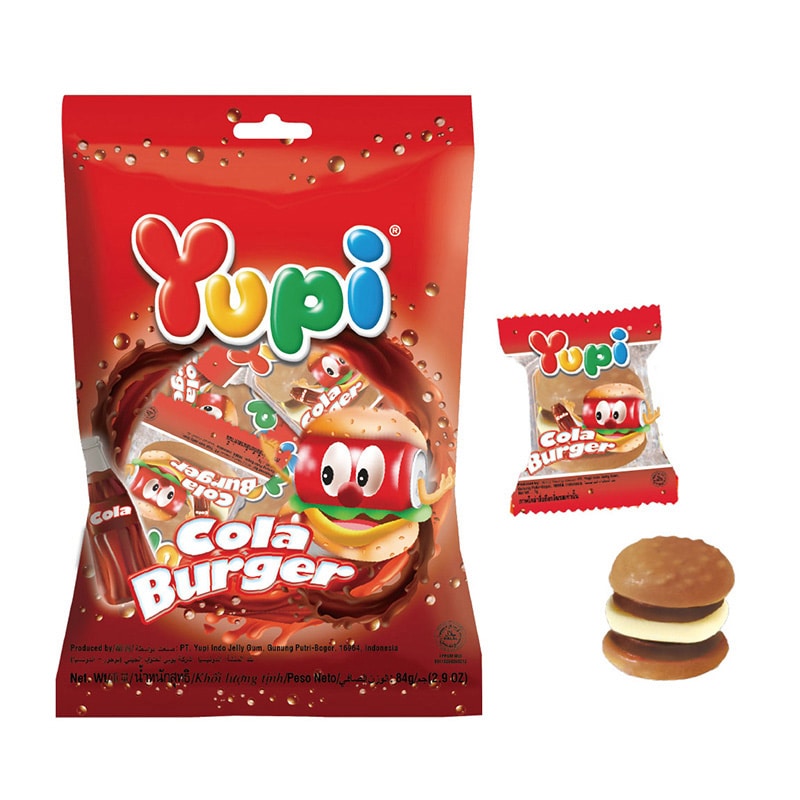 エイム コーラバーガーグミ バッグ 84g 1袋※軽（ご注文単位120袋